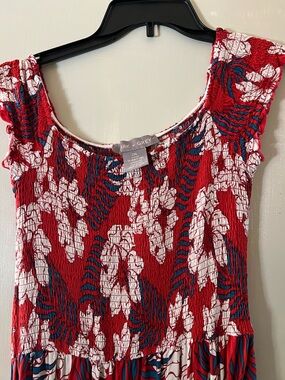 Red Floral maxi dress